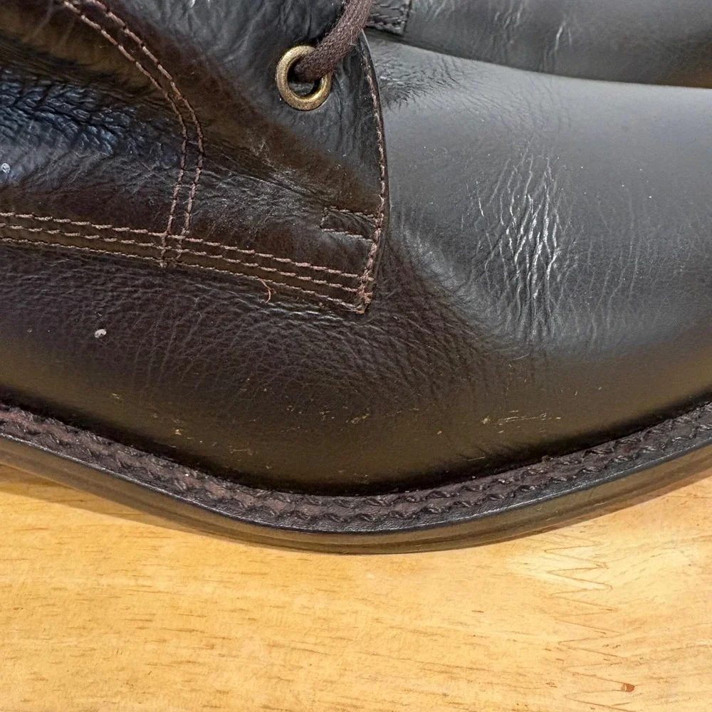 Gap Vintage Leather Lace Up Combat Boots Mens Brown Size 10.5 M 883260-02-1